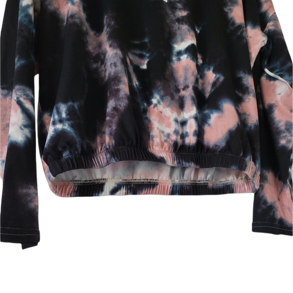 AQUA Tie Dye Crew Neck Long Sleeves Hooded Sweatshirts NWT - Picture 5 of 7
